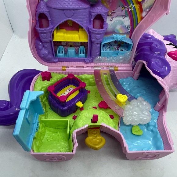 2020 Polly Pocket Koala & Pocket Unicorn Party play set. Missing some pieces - Picture 8 of 9